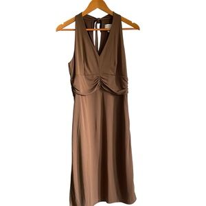 Brown Midi Dress Ann Taylor Loft